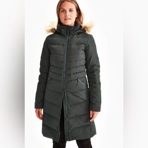 Lole Katie down winter parka, Size small, Green, 550 fill